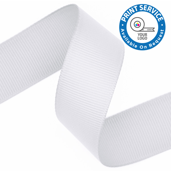 White grosgrain hot sale ribbon